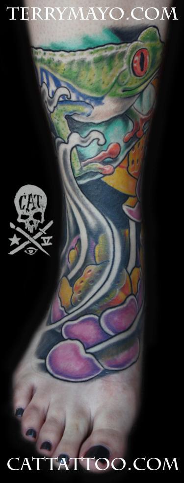 Tattoos - tree frog 01 - 62482